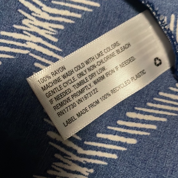 AVA & VIV NWOT Blue Plaid Midi Skirt Size 4X - Picture 8 of 8